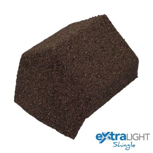 ExtraLight 135 degree Hip End Cap in walnut colour